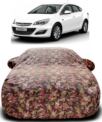 ProRox Car Cover For Opel Astra (With Mirror Pockets)(Green, Red)