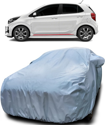 Gavya Car Cover For Kia Picanto (With Mirror Pockets)(Silver)
