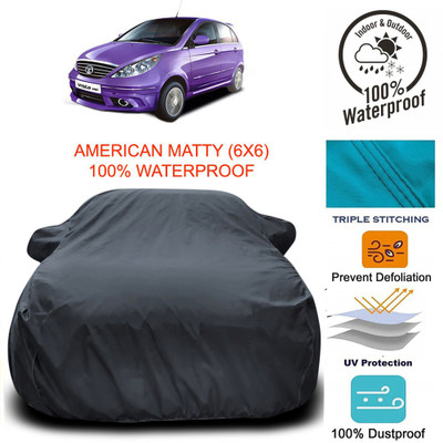 MoTRoX Car Cover For Tata Vista (With Mirror Pockets)(Grey)