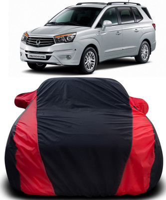 Gavya Car Cover For SsangYong Rodius (With Mirror Pockets)(Black, Red)