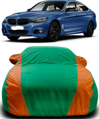 Gavya Car Cover For BMW 5 Series GT (With Mirror Pockets)(Green, Orange)