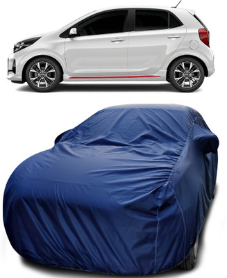 MoTRoX Car Cover For Kia Picanto (With Mirror Pockets)(Blue)