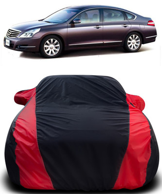 Gavya Car Cover For Nissan Teana (With Mirror Pockets)(Black, Red)