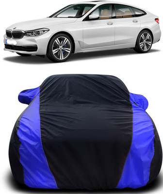 Gavya Car Cover For BMW 6 Series (With Mirror Pockets)(Black, Blue)