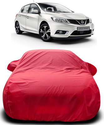 APNEK Car Cover For Nissan Pulsar (With Mirror Pockets)(Red)