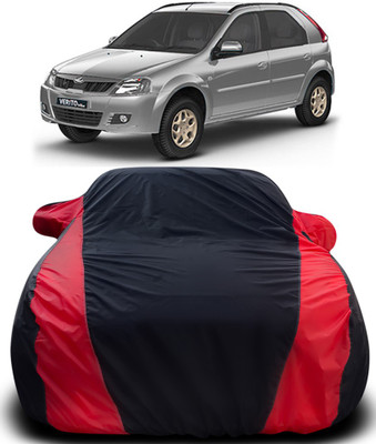APNEK Car Cover For Mahindra Verito Vibe (With Mirror Pockets)(Black, Red)