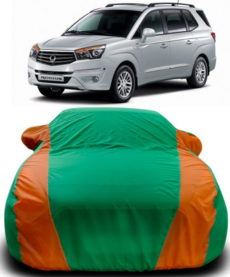Gavya Car Cover For SsangYong Rodius (With Mirror Pockets)(Green, Orange)