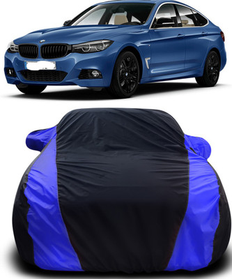 Gavya Car Cover For BMW 5 Series GT (With Mirror Pockets)(Black, Blue)