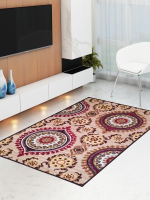 athom TRENDZ Multicolor Nylon Carpet(6 ft,  X 4 ft, Rectangle)