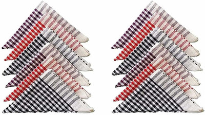 AKOSHA 12 PCS Cotton Cleaning Cloth Duster Kitchen Napkin (17X17) INCHES Wet and Dry Duster Set(Pack of 12)