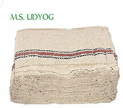 MS UDYOG Wet and Dry Cotton Cleaning Cloth(6 Units)
