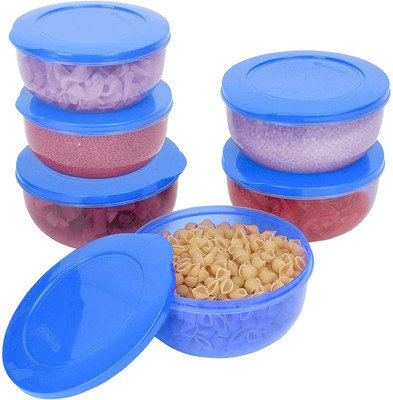 Cutting EDGE Plastic Utility Container  - 1300 ml(Pack of 6, Blue)