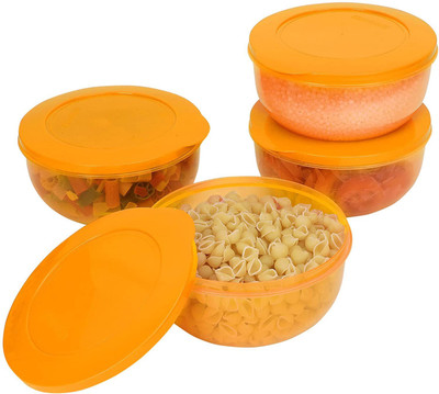 Cutting EDGE Plastic Utility Container  - 1300 ml(Pack of 4, Orange)