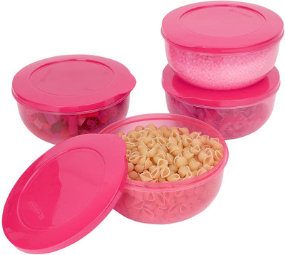 Cutting EDGE Plastic Utility Container  - 1300 ml(Pack of 4, Red)