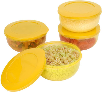 Cutting EDGE Plastic Utility Container  - 1300 ml(Pack of 4, Yellow)
