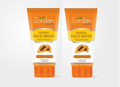 ZORDAN Papaya  (Pack of 2) Face Wash(120 ml)