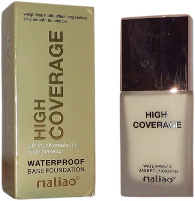 maliao High Coverage Water Proof Base Foundation White Ivory Foundation(White Ivory, 35 ml)