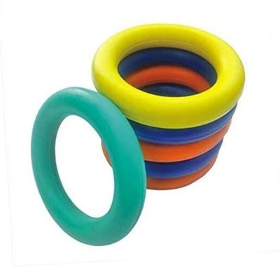HACKERX Tennikoit Rubber Ring Plain Gripper (pack of 6pc ) Multicolor Rubber Tennikoit Ring