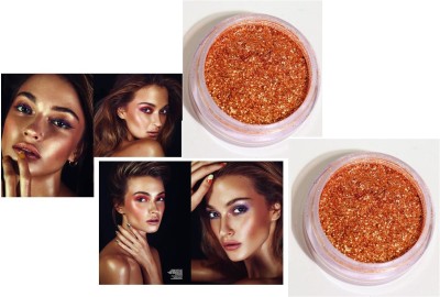 ADJD SHIMMERY SHINY & WATER PROOF POWDERY COPPER HIGHLIGHTER COMBO Highlighter(COPPER)