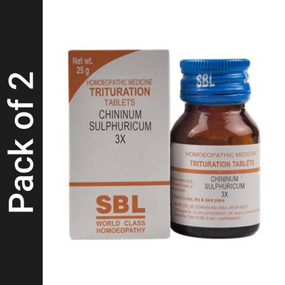 SBL Chininum Sulphuricum 3X Tablets(2 x 25 g)
