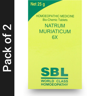 SBL Natrum Muriaticum 6X Tablets(2 x 25 g)