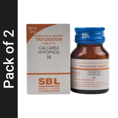 SBL Calcarea Hypophos 3X Tablets(2 x 25 g)