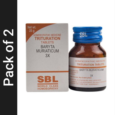 SBL Baryta Muriaticum 3X Tablets(2 x 25 g)