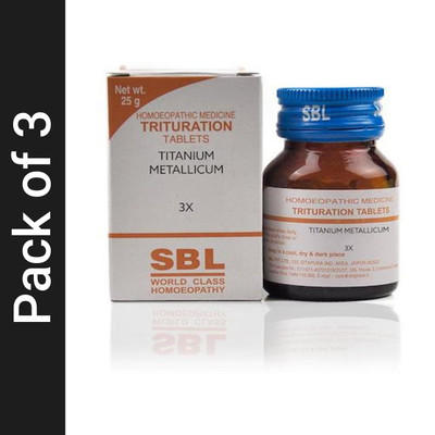 SBL Titanium Metallicum 3X Tablets(3 x 25 g)