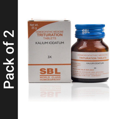 SBL Kalium Iodatum 3X Tablets(2 x 25 g)