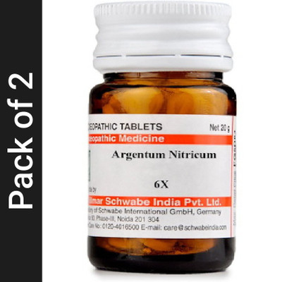 Dr.Willmar Schwabe India Argentum Nitricum 6X Tablets(2 x 20 g)