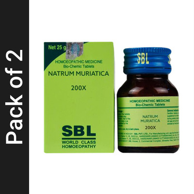 SBL Natrum Muriaticua 200X Tablets(2 x 25 g)