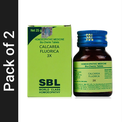 SBL Calcarea Fluorica 3X Tablets(2 x 25 g)