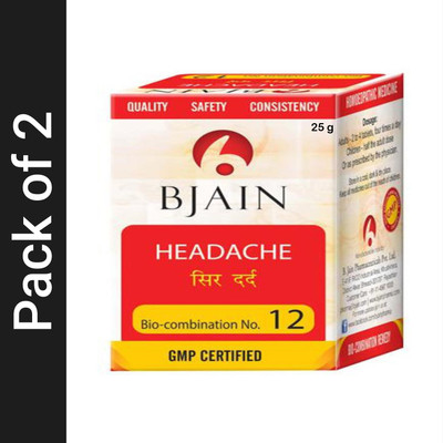 Bjain Bio-Combination No. 12 Tablets(2 x 25 g)