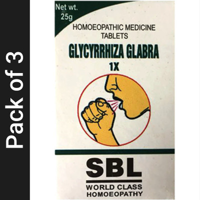 SBL Glycyrrhiza Glabra 1X Tablets(3 x 25 g)