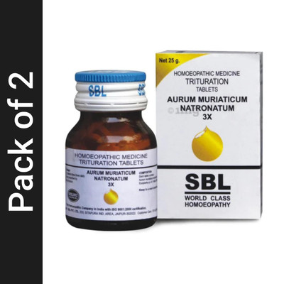 SBL Aurum Muriaticum Natronatum 3X Tablets(2 x 25 g)