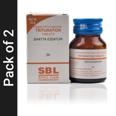 SBL Baryta Iodatum 3X Tablets(2 x 25 g)
