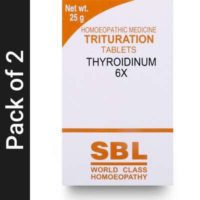 SBL Thyroidinum 6X Tablets(2 x 25 g)