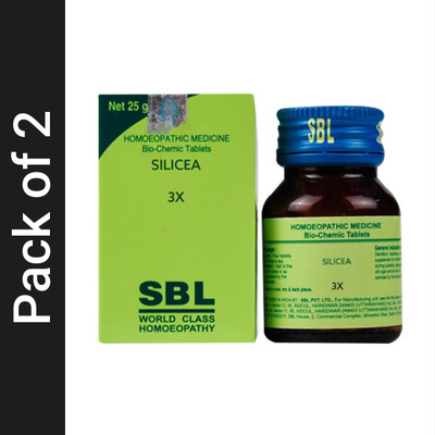SBL Silicea 3X Tablets(2 x 25 g)