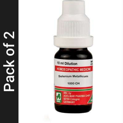 ADEL Selenium Metallicum 1000 CH Dilution(2 x 10 ml)