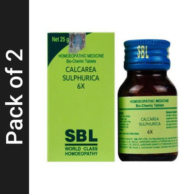 SBL Calcarea Sulphurica 6X Tablets(2 x 25 g)