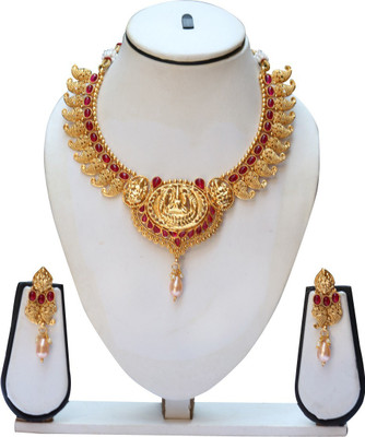 Swarajshop Copper Gold-plated Gold Jewellery Set(Pack of 1)