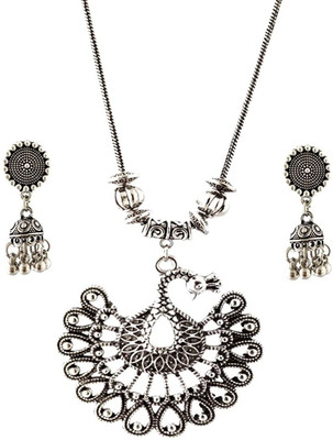 Yash Jewels Emporium Brass Silver Silver Jewellery Set(Pack of 1)