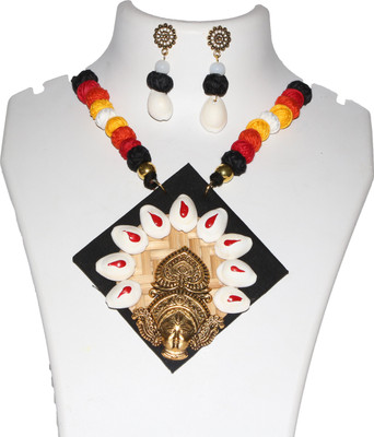 rayie collection Fabric Multicolor Jewellery Set(Pack of 1)