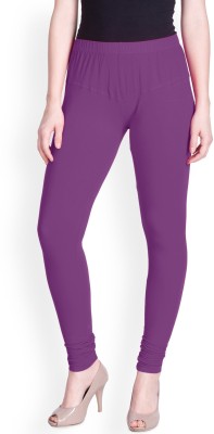 Lyra Churidar  Ethnic Wear Legging(Purple, Solid)