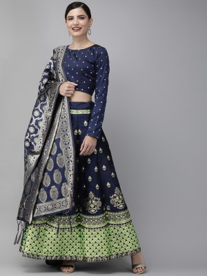 Divastri Self Design Semi Stitched Lehenga Choli(Multicolor)