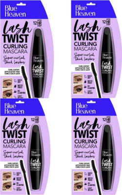 BLUE HEAVEN Water Proof Long Lash Walk Free Curling Mascara COMBO SET 12 ml(Black)