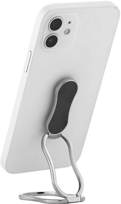 befunky Foldable Phone Ring 360 Degree Rotation Adjustable Portable Metal Finger Kickstand Ultra-Thin Multi-Angle Grip Holder for Magnetic Car Mount Smartphone and Tablets (Silver) Mobile Holder