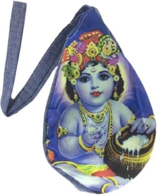 Mayapuri Printed Japa Bag/Chanting Bag/Gomukhi Bead Bag with Zip Pocket (Pack of 1) Potli