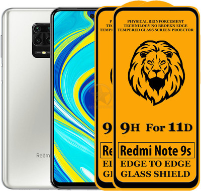 SEVEN7STAR Edge To Edge Tempered Glass for Mi Redmi Note 9S(Pack of 2)