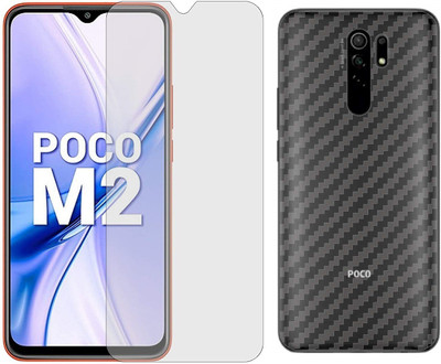 GLASS STAR Front and Back Screen Guard for POCO M2(Pack of 2)